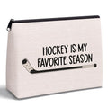 Hockey Stick Zipper Makeup Bag Gifts for Women - color: Hockey