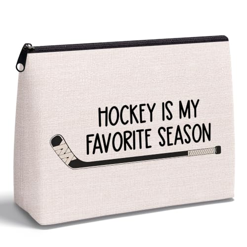 Hockey Stick Zipper Makeup Bag Gifts for Women - color: Hockey
