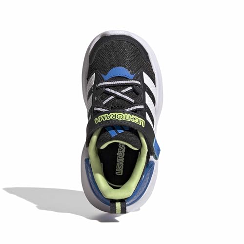 adidas Boys Marvel Lightorama Spider-Man Sneakers Shoes - Red - color: Black/White/Lucid Ray Blue, size: 8 Toddler