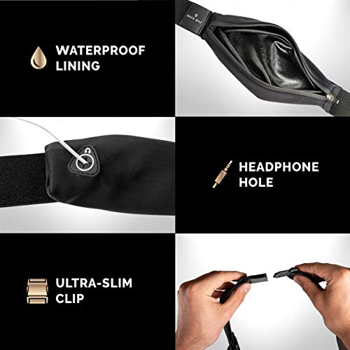 No-Bounce Slim & Secure Running Belt, Fits ALL Phones, Keys, Cards, Gels - color: 4. Grey