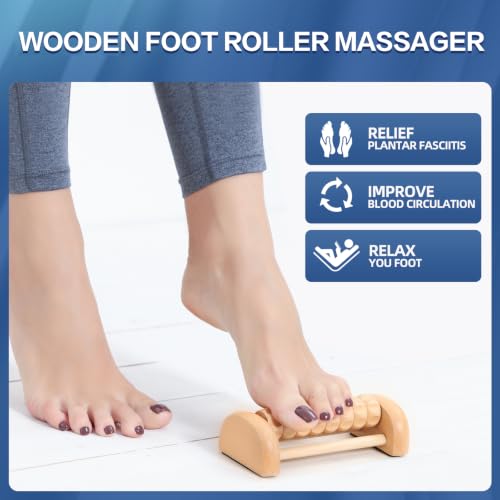 glitz Plantar Fasciitis Relief Stretcher Pad with Foot Roller – High-Density EVA, Non-Slip for Heel Pain, Achilles Tendonitis, Heel Spurs, Calf Tiredness, Lightweight for Home & Travel
