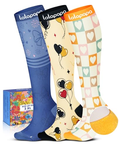 Cute Compression Socks for Women - color: Cartoon Design, size: XX-Large