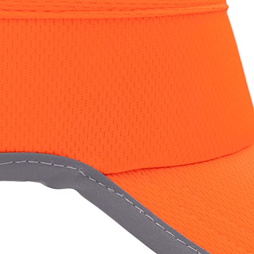 Headsweats Unisex Adult Lightweight Performance Running Reflective Visor - color: Hi Viz Orange Reflective