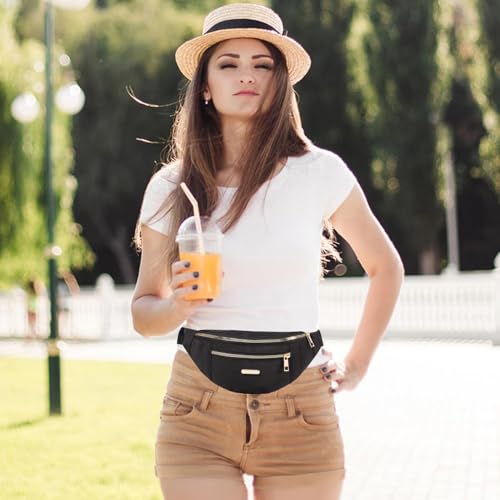 Fanny Pack Waist Pack for Women, Cross Body Bag Jogging Pouch Belt Bag for Outdoors Traveling Hiking - Black - color: Z Black