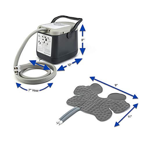 Cold Rush Compact Therapy Ice Machine - Cryotherapy System for Pain Relief & Cold Compression - Post-Surgery & Injury Recovery - with Replacement Cryo Cuff Pads (with Ankle Pad)