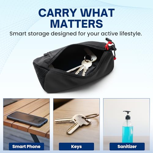 Handheld Running Water Bottle 18 oz – Grip-Free Collapsible Water Bottles for Running with Adjustable Strap & Thumbhole, Expandable Phone Pocket, Race Cap for One-Hand Drinking - color: Blue