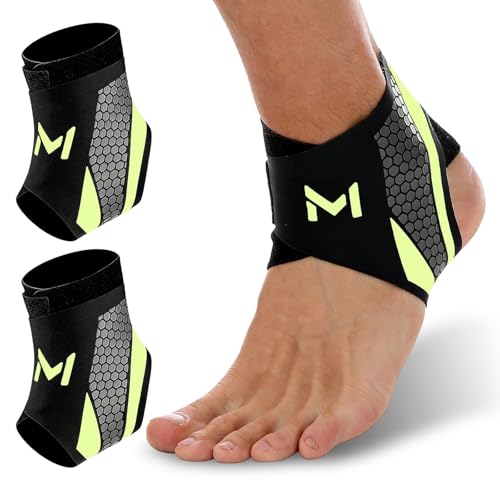 2-Pack Ankle Brace Compression Support Stabilizer,Adjustable Lace-Up Ankles Sock Sports Basketball Sprain Recovery Men Women Foot Orthopedic Grade Tendonitis Protection Plantar Fasciitis Relief, Green - color: green-2