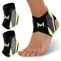 2-Pack Ankle Brace Compression Support Stabilizer,Adjustable Lace-Up Ankles Sock Sports Basketball Sprain Recovery Men Women Foot Orthopedic Grade Tendonitis Protection Plantar Fasciitis Relief, Green - color: green-2