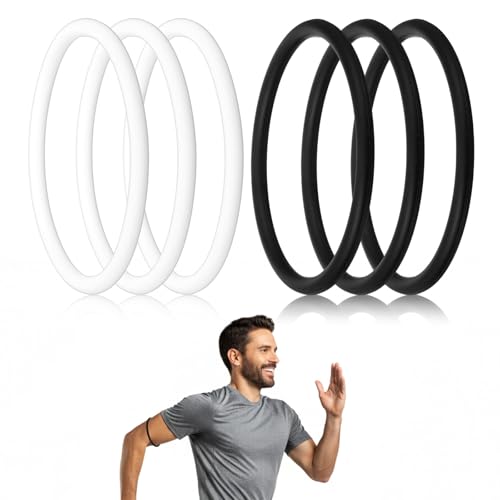 6PCS Patellar Tendon Support Strap, Knee Pain Relief Patella Bands Silicone Patellar Tendon Knee Strap Elastic Patella Knee Braces for Men Women Basketball Running Soccer Hiking Sports