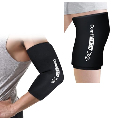 ComfiTECH Elbow Knee Ice Pack Wrap Sleeve for Knee, Calf & Thigh, XL - size: XL-Standard