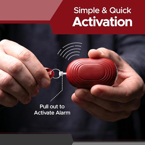 FURY Personal Safety Alarm for Women, 120DB, Red - color: Red