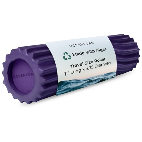 Oceanfoam Ripple Roller - Small Foam Roller for Physical Therapy (Purple) - color: Purple