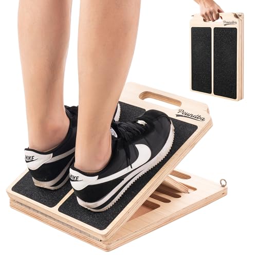 Wooden Slant Board for Calf Stretching,Adjustabl