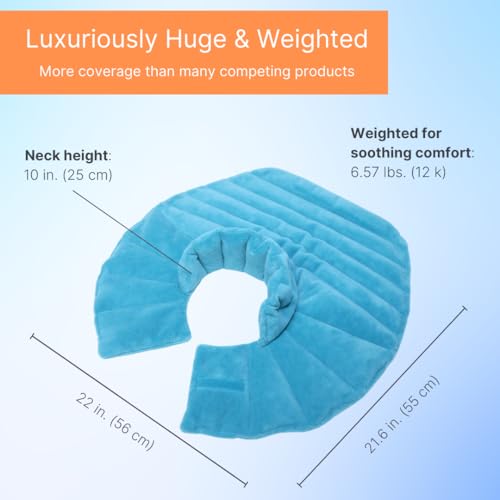 NatraCure Microwave Heating Pad for Neck, Shoulders and Back - Heated Wrap & Microwavable Warmer Moist Heating Pad with SmartBead Technology - Physical Therapy FSA, HSA, Spa Gifts - 1PK - size: Neck & Shoulders