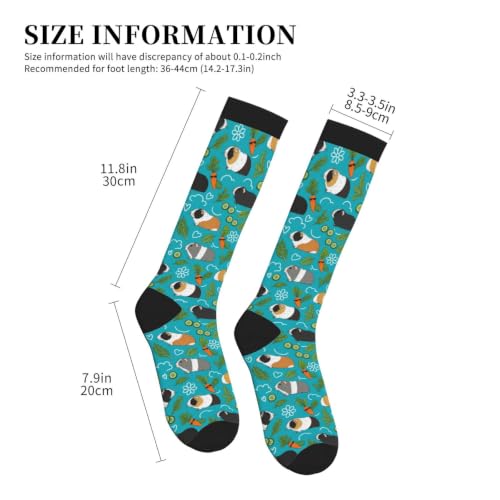 Compression Socks Knee High Circulation Support Socks For Women Men Athletic Running Hiking Cycling - color: Guinea Pig2