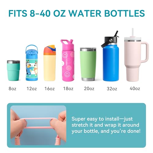 Water Bottle Handle Strap Compatible with Owala Water Bottle - color: Light Blue