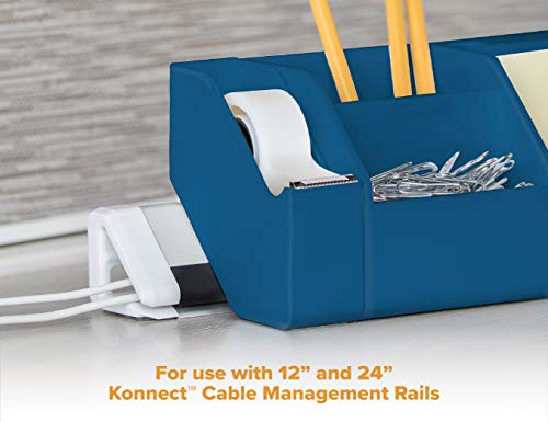 Bostitch Office Konnect Tape Dispenser with Premium Single-sided Tape, Sticks to Desk, Blue (KT-TAPE-BLUE) - color: Blue