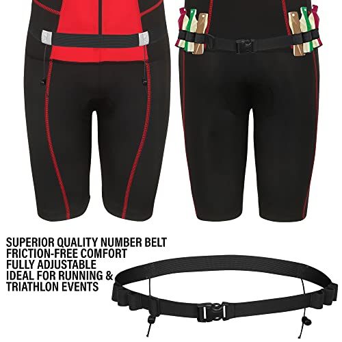 Youth Junior Kids Triathlon Suit Tri Cycling Skin Suit Sleeveless - Bonus Race Bib Belt - color: Red, size: Youth 12