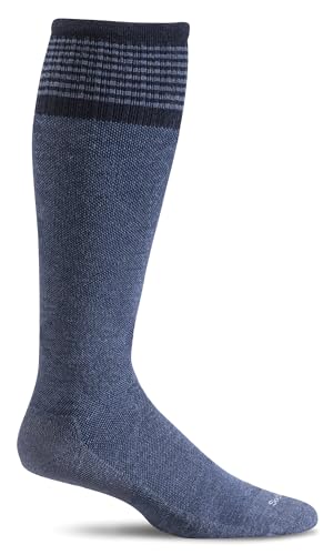 Sockwell Women's Elevation Firm Graduated Compression Socks - color: Denim Smu, size: Small-Medium