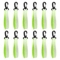 12 Pack Safety Night Reflector Pendants, Clip On Reflective Keychain and Backpack Reflector for Night Walking, Running, Cycling and Outdoor Low Light Activities