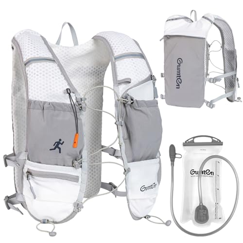 Running Vest with Adjustable Chest Straps for Women Men Hydration Vest for Marathon Jogging Hiking Cycling - size: Gray, style: Running Vest with one 1.5L Water Bladder