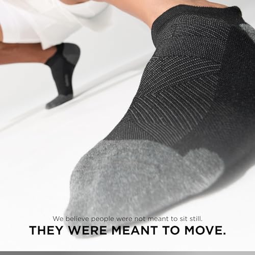 Feetures Elite Max Cushion No Show Tab Ankle Sock - color: New Black (3 Pair), size: Medium