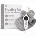 Heating Pad for Back, Shoulders and Neck, Gray, 23.6 x 11.8 in - color: Grey, size: 23.6 x 11.8 Inch