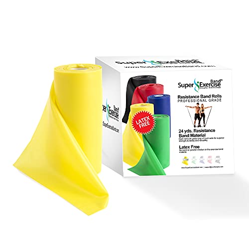 Resistance Band Bulk Rolls, 8/16/24 yd x 6 in - size: 24 Yards, style: Beginner Level 1