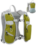 Running Vest for Women and Men, Hydration Running Backpack, Runners Vest, Hydration Vest, with Front Phone Holder, Adjustable Chest and Waist Strap - color: Olive Green, size: Only Backpack