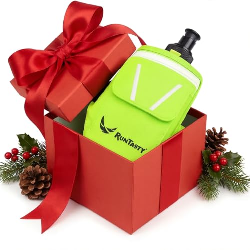 2-in-1 Running Fun: Handheld 12 Oz Water Bottle & Running Belt Add-On. No-Grip Design Straps on Hand & Slides on Belt. Waterproof Pocket for Money, Keys. Maximize Time, Freedom & Health - color: Electric Lime