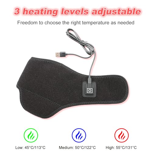 Plug in Heated Ankles Wrap Foot Heating Pad for Achilles Tendonitis Relief