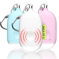 Weten Rechargeable Personal Alarm Keychain - 130dB Siren, LED Light - 3Pack Personal Safety Alert for Women to Carry - Panic Button Alarm for Security - Rape Whistle for Self Defense (Pink&Blue&White) - color: J - Pink&blue&white