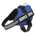 MUMUPET Service Dog Vest, No Pull & Reflective Dog Harness, Blue, XS - color: Blue, size: X-Small