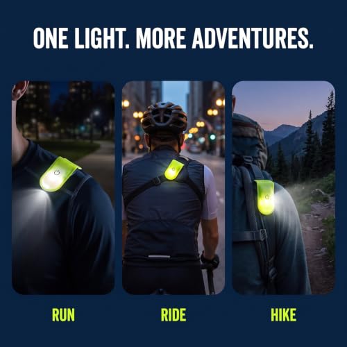 2pcs Night Running Reflector Light,Led Safety Magnetic Clip Light,Outdoor Clip Running Lights,for Night Walking,Cycling,Camping,Hiking,Running,Jogging Safety Accessories