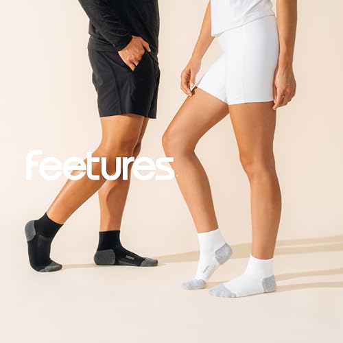 Feetures Elite Max Cushion Quarter Running Sock, 1 Pair - color: White, size: X-Large