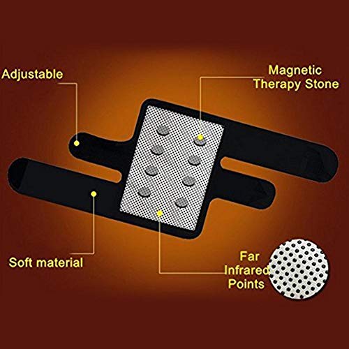 Knee Pads 1 Pair Knee Sleeve Adjustable Tourmaline Self-heating Magnetic Knee Protective Belt Knee Brace Strap Arthritis Brace Support Patella Stabilizer Support for Outdoor