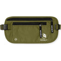 VENTURE 4TH Travel Money Belt, RFID Blocking Passport Holder - Green - color: Green