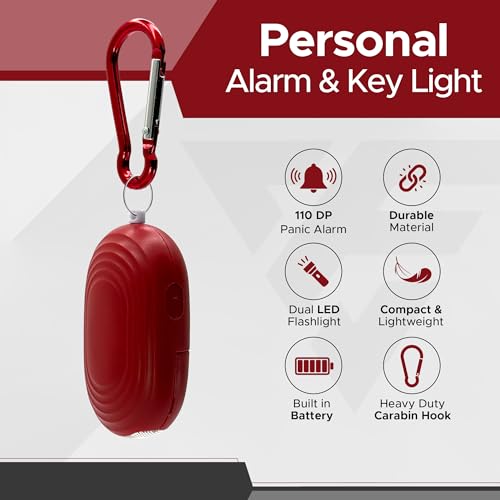 FURY Personal Safety Alarm for Women, 120DB, Red - color: Red