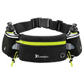 Number-one Running Belt with Water Bottles(2 x 175ML), Hydration Belt Waterproof Waist Pack Bag Fits iPhones Adjustable Sports Waist Pouch for Marathon Running Hiking Cycling - color: Green