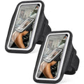 Running Armband Phone Holder with Card Slot for Gym Workout 2 Pack - size: 2 Pack