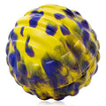 Deep Tissue Massage Ball for Exercise & Recovery - SGS Certification - Targets Back, Shoulder, Legs&Feet - Relieves Muscle Knots, Joint Pain&Tightness, Pressure Point Therapy- Myofascial Release Ball - color: Yellow&blue, size: 1-Pack | 2.8-inch