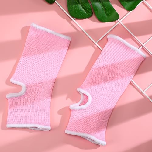 Haysandy 4 Pcs Ankle Brace Support, Pink, Adults - color: Pink, size: Adults