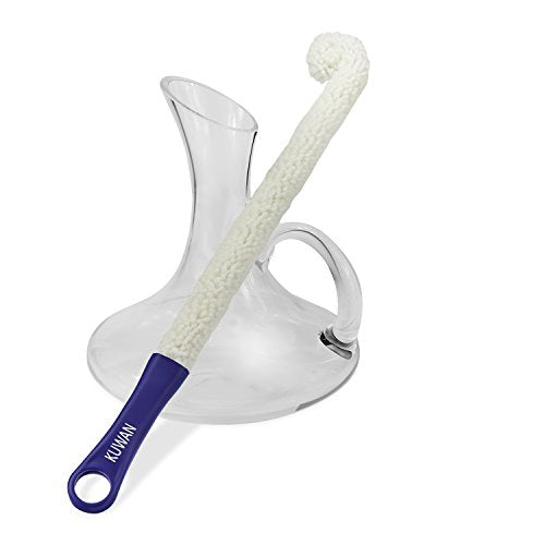 KUWAN Flexible Bottle Cleaning Brush Multi-Function Household Tools Scourer - color: White