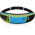 Running Belt for Women & Men Water Resistant Fitness Waist Pack with Phone Pocket & Water Bottle Holder Adjustable Reflective Jogging Belt for Running, Hiking, Gym (Sky Blue) - color: Sky Blue