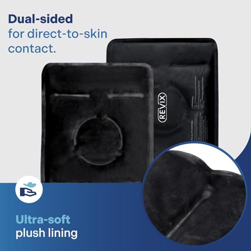 REVIX Reusable Gel Ice Packs for Knee, Cold Compression, 2-Pack, Black - style: Black-2 Packs