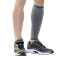 Zensah Calf/Shin Compression Sleeve - Made in the USA Single Leg Compression Sleeve for Shin Splint Relief, Recovery, Running - color: Heather Grey, size: X-Small-Small