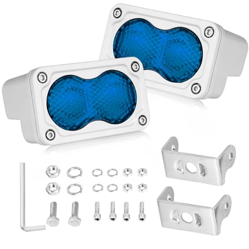 Blue LED Pods Waterproof 3 Inch 40W CREE LED Marine Light Bars - color: Blue