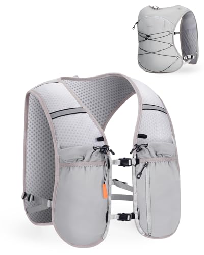 ECOHUB Running Hydration Vest Backpack, Lightweight Hydration Pack Bag Daypack for Hiking Cycling Marathon Backpack Vest for Women Men (No Bladder Included)