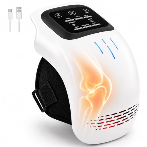 Cordless Knee Massager with Heat and Vibration for Pain Relief