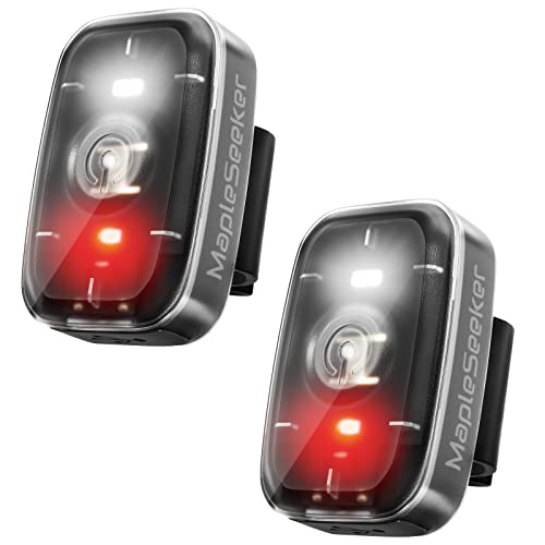 LED Safety Light, Clip On Strobe/Running Lights for Runners, Bike Tail Light with 5 Lighting Modes, High Visibility Accessories for Cycling, Hiking, Dogs and Kids - color: 2-Pack Black